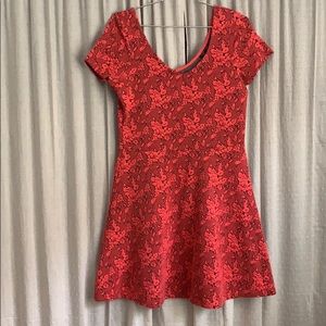 Topshop knit floral dress